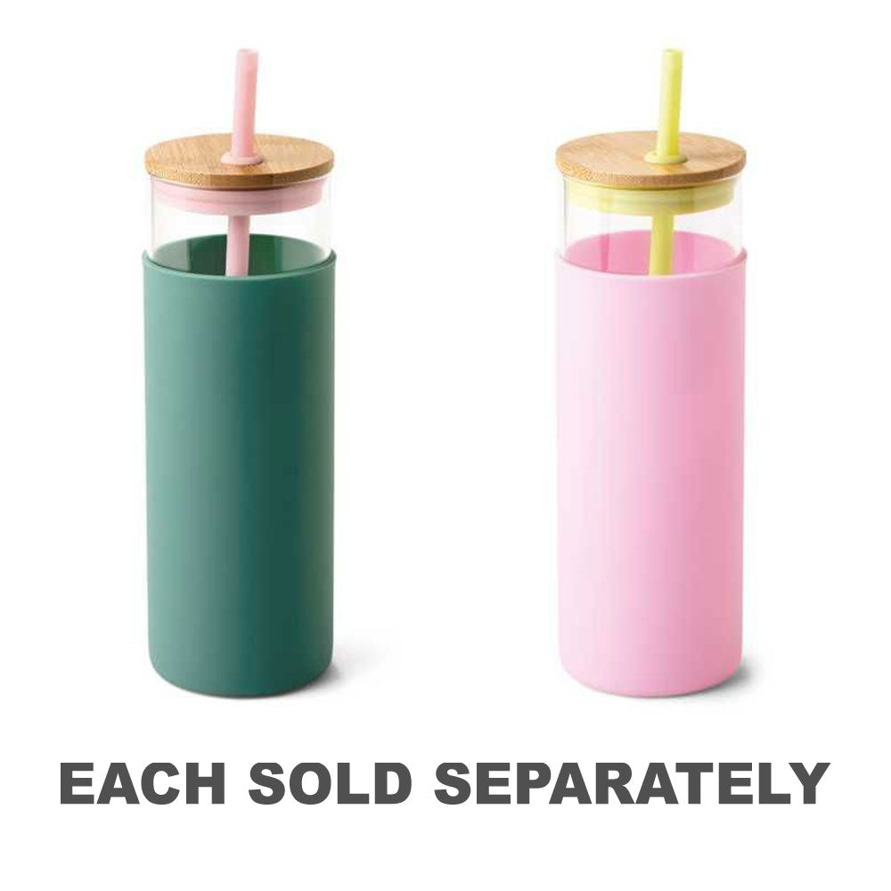 Gobelet avec couvercle de paille et de bambou