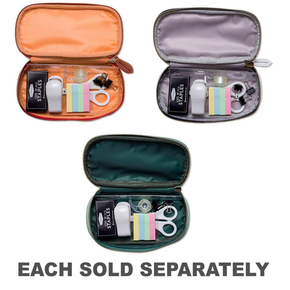 Bureau de blocs de couleur sur la pochette en cuir Go