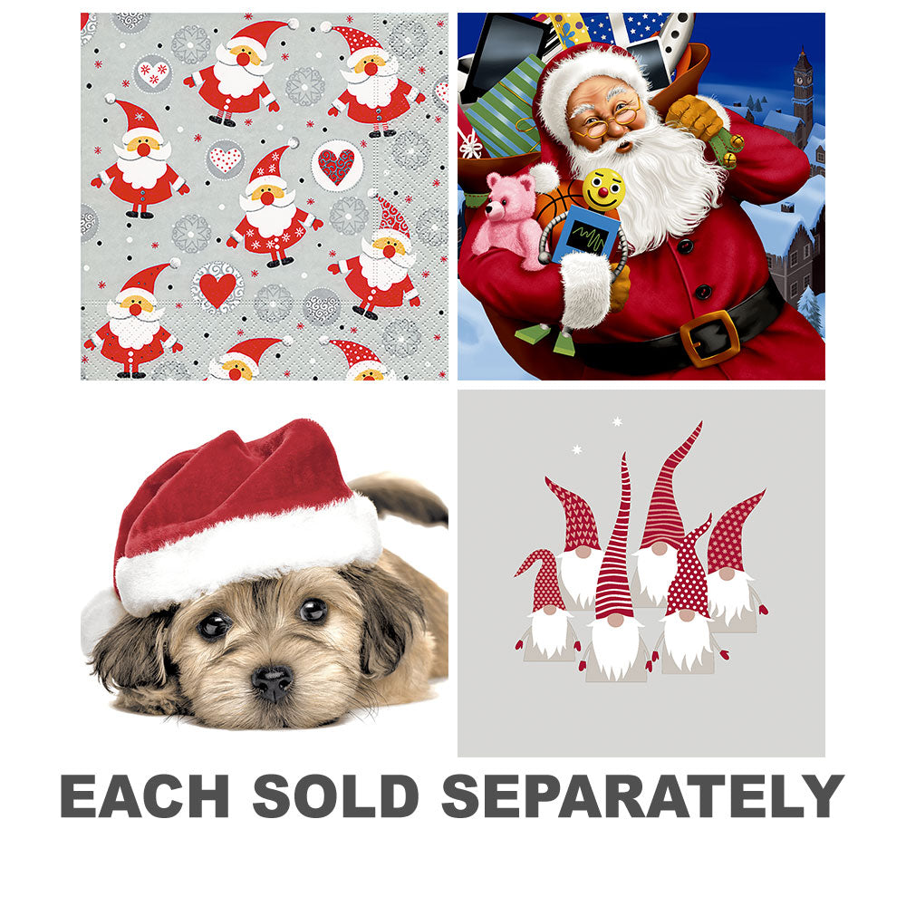 Papier + Design Santa Print Luncheon Napkins