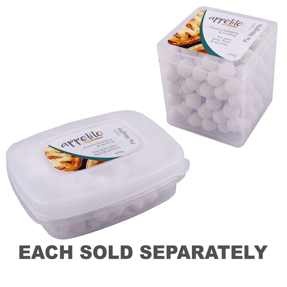 Poids de tarte en céramique appétito dans une baignoire réutilisable (blanc)