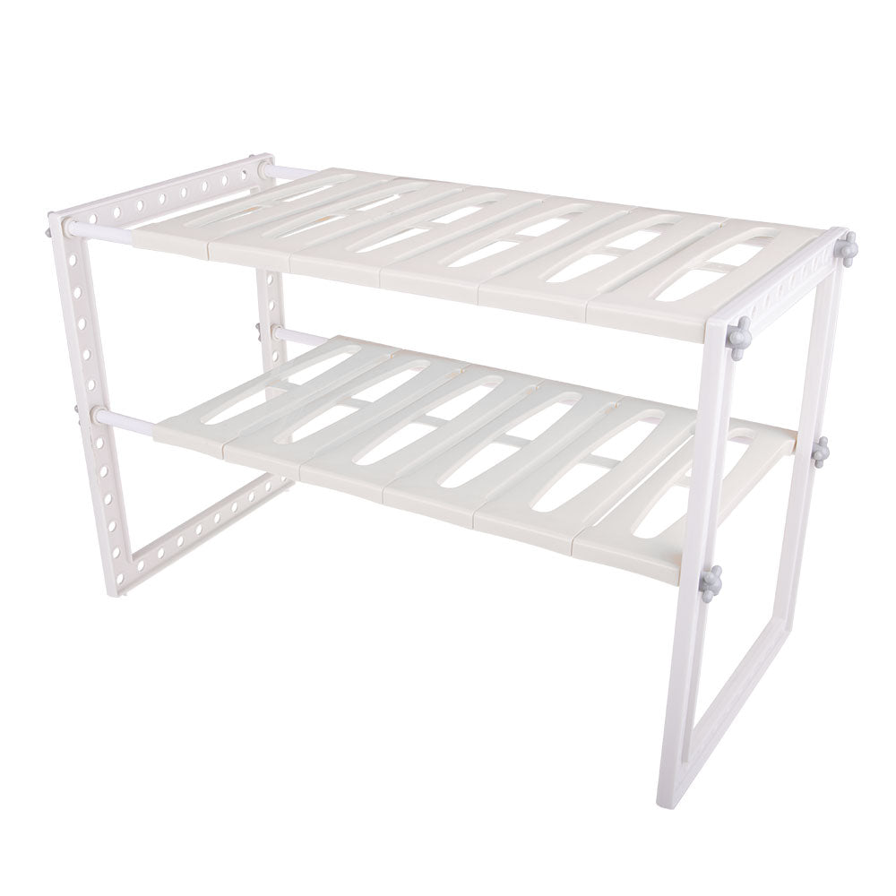 D.line extensible sous l'organisateur de l'évier (blanc)