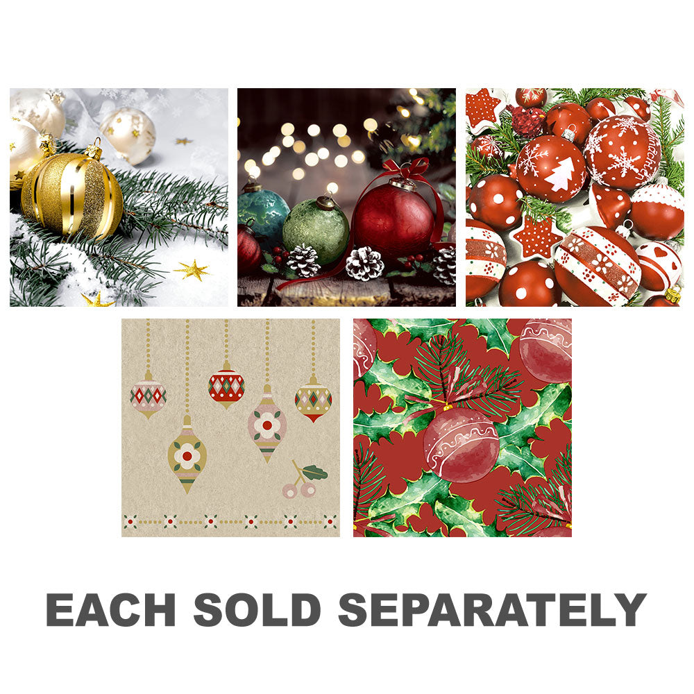 Papier + Design Christmas Baubles Luncheon Napkins