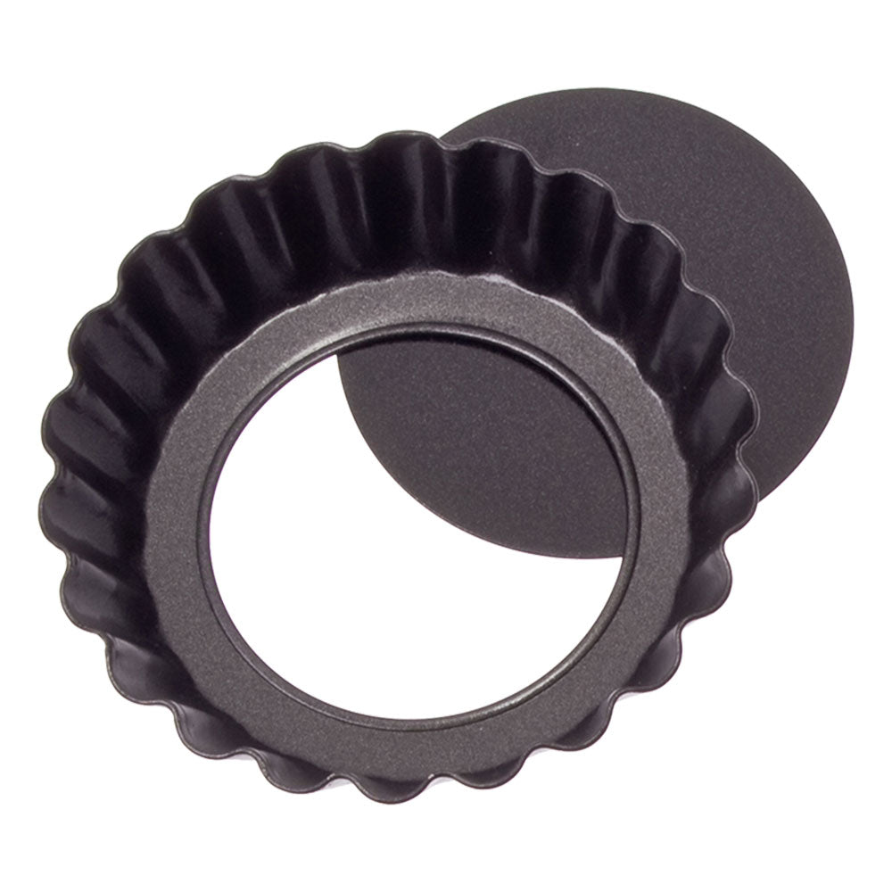 Bake quotidien antiadhésif Mini Quiche Pan Loose Base 7,5 cm