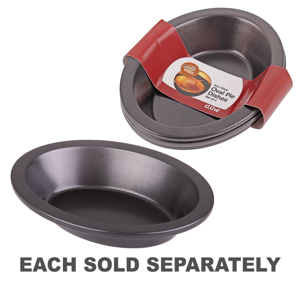 Plat à tarte ovale antiadhésif à cuisson quotidienne (14x10 cm)