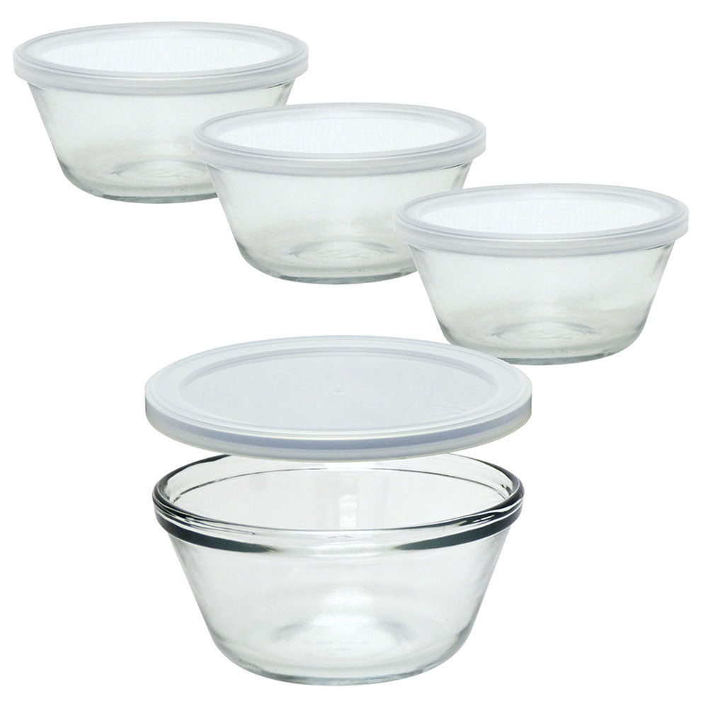 Cuisine Classics Custard Cups avec couvercles (ensemble de 8)