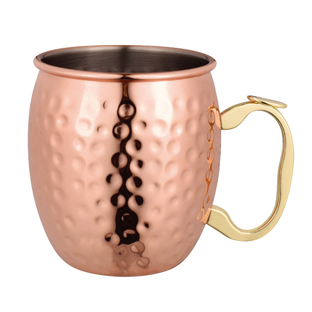 Barman Moscou Mule Mug cuivre plaqué 530 ml (Hammerfinish)