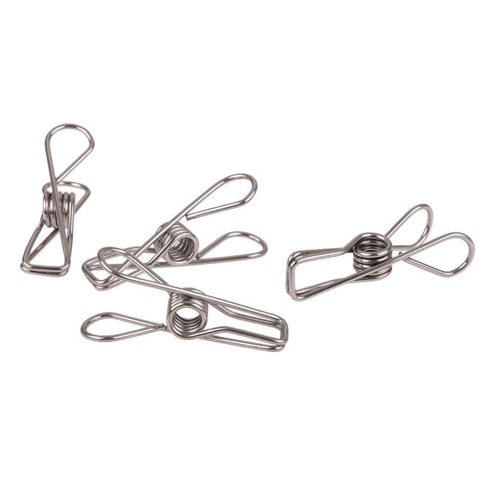 Acier inoxydable grandes chevilles en fil dans un sac de chanvre (paquet de 30)