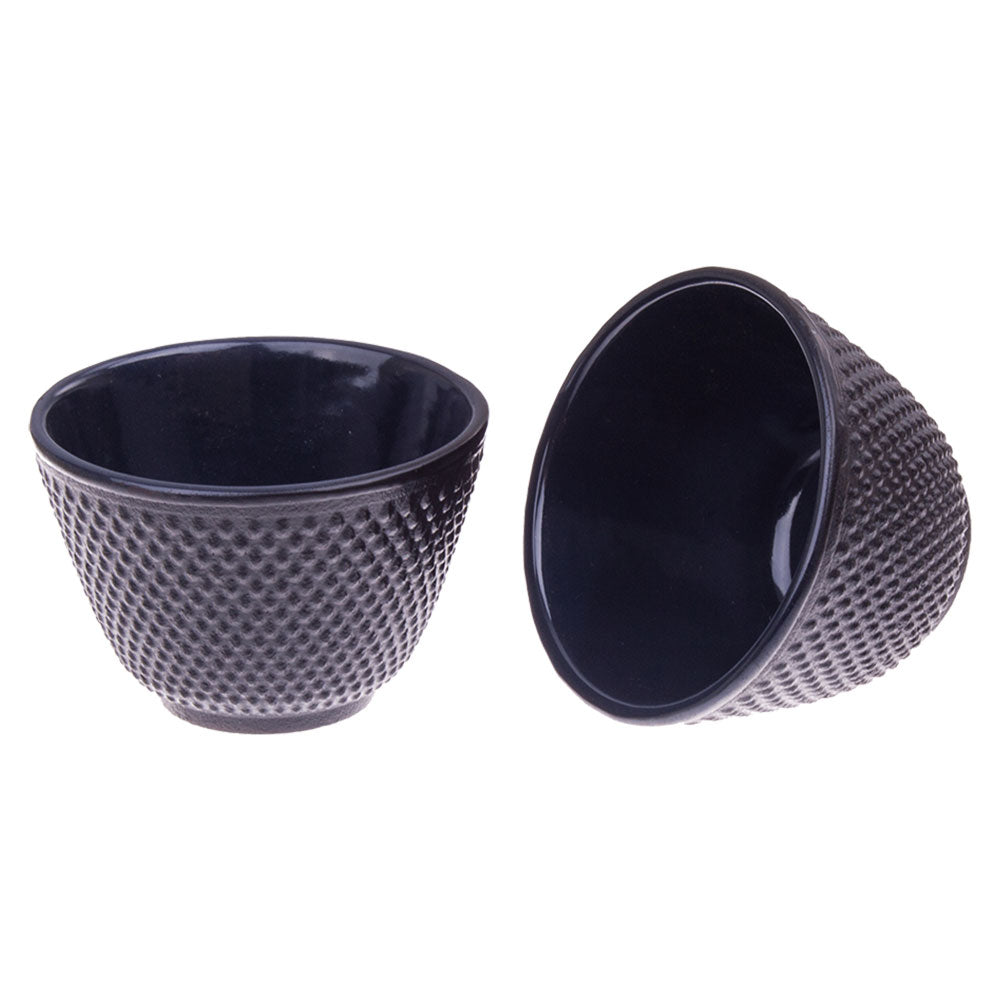 Teoliology Cast Iron Fine Hobnail Tea-tasse 120 ml 2pcs (noir)