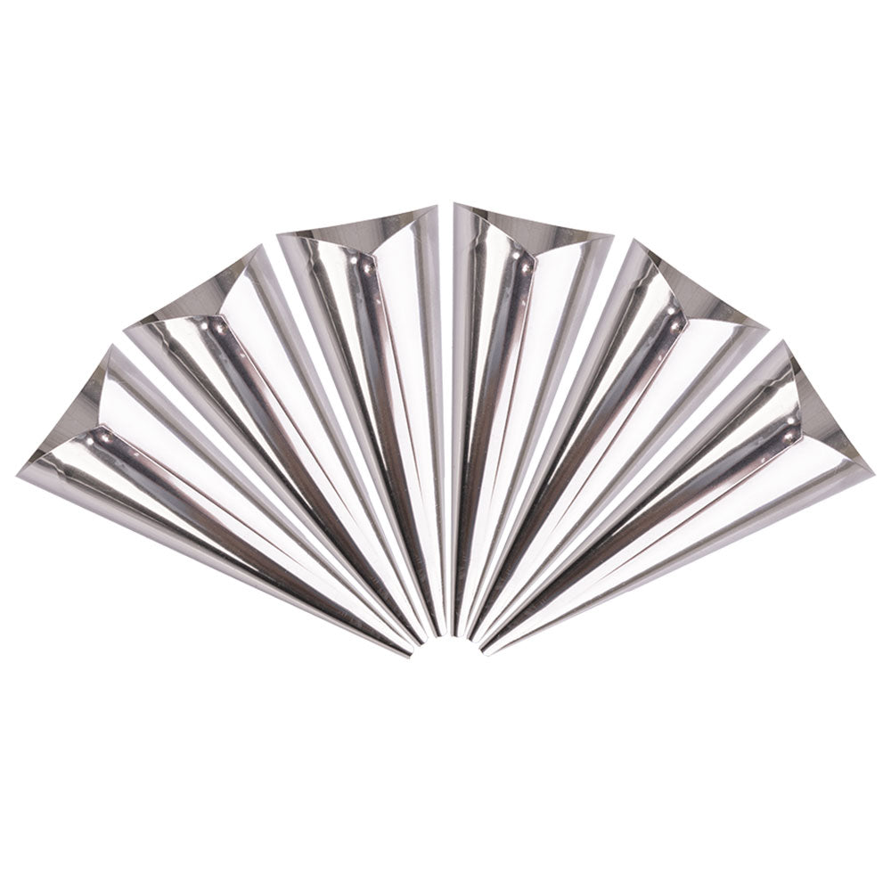 Cornes crème en acier inoxydable appétito (ensemble de 6)