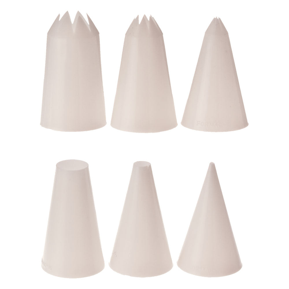 Builles de tuyauterie en plastique appétito 6pcs (blanc)
