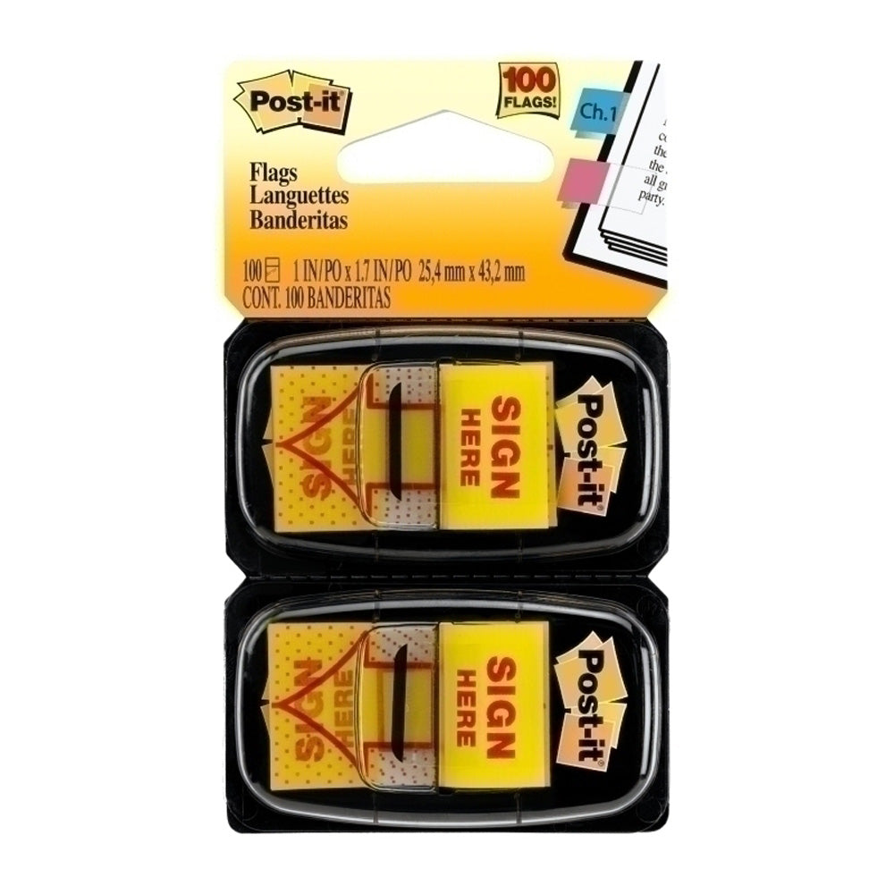 Post-it Yellow Sign Ici Flags (25x43mm)