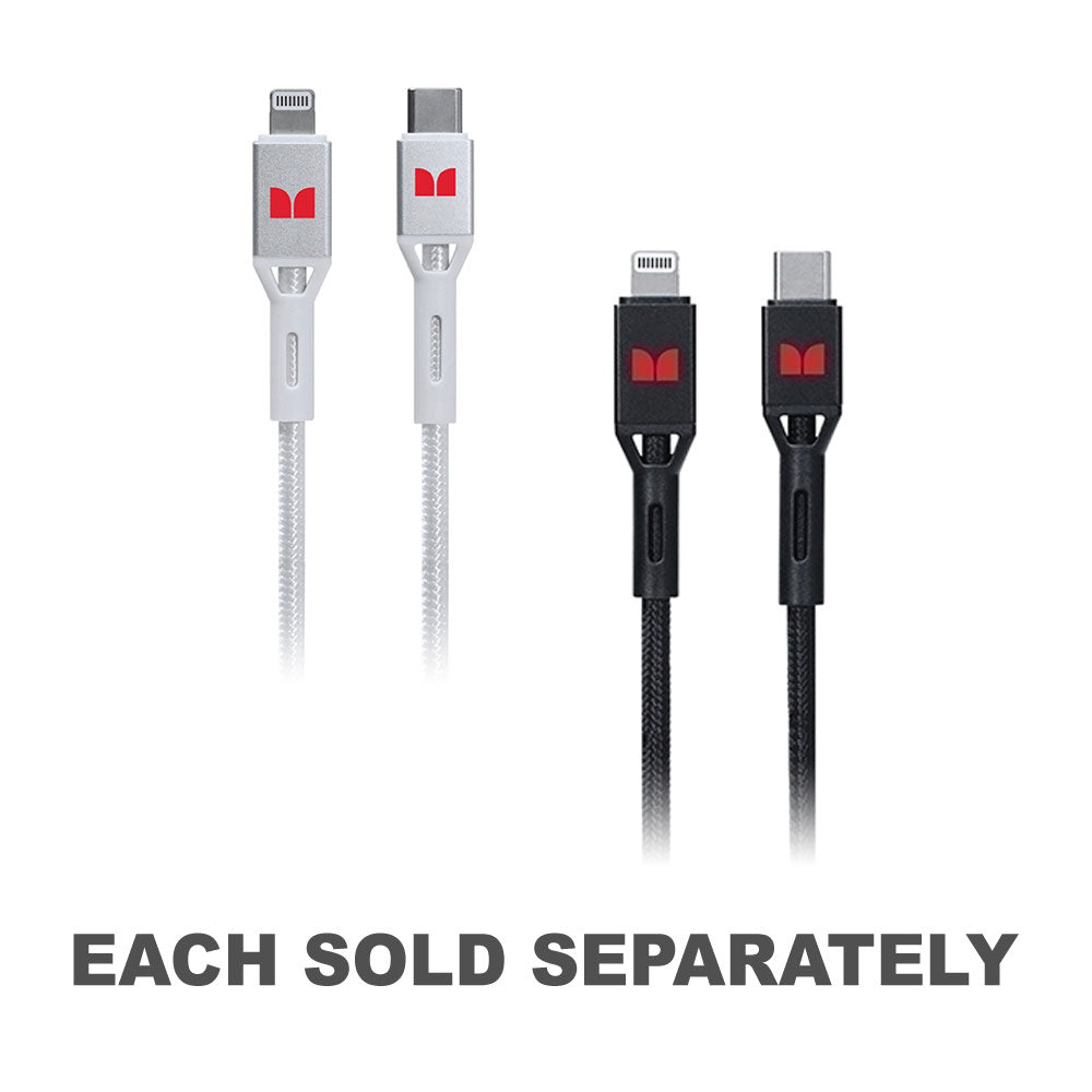 Monster Lightning vers USB-C Câble tressé 1,2 m
