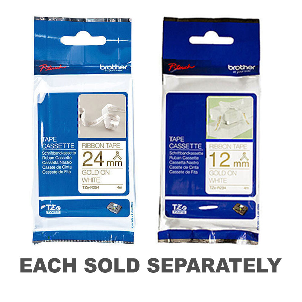 Frère Gold sur ruban de ruban blanc