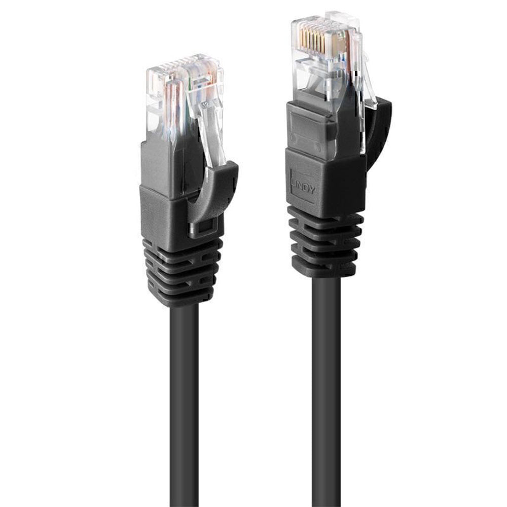 Lindy Cat6 U / UTP Gigabit Network Cable 2M (noir)