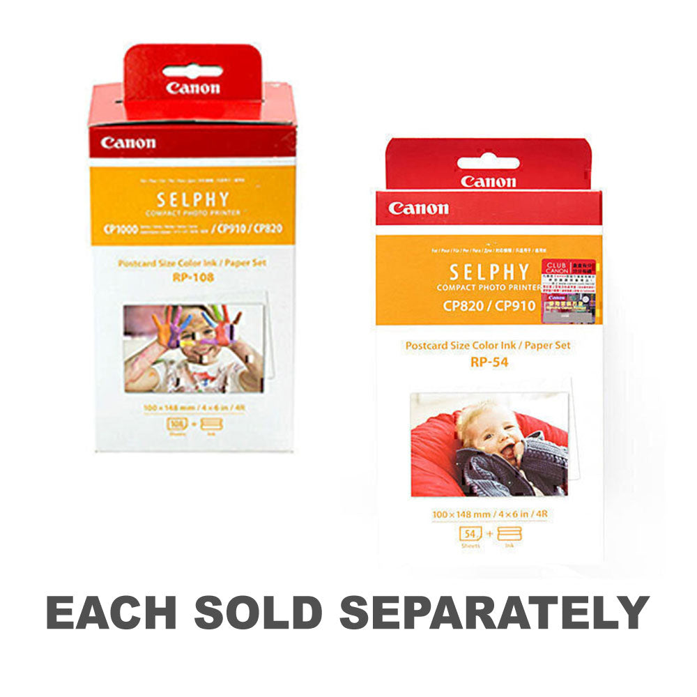 Encre et jeu de papier Canon Selphy (4x6 pouces)