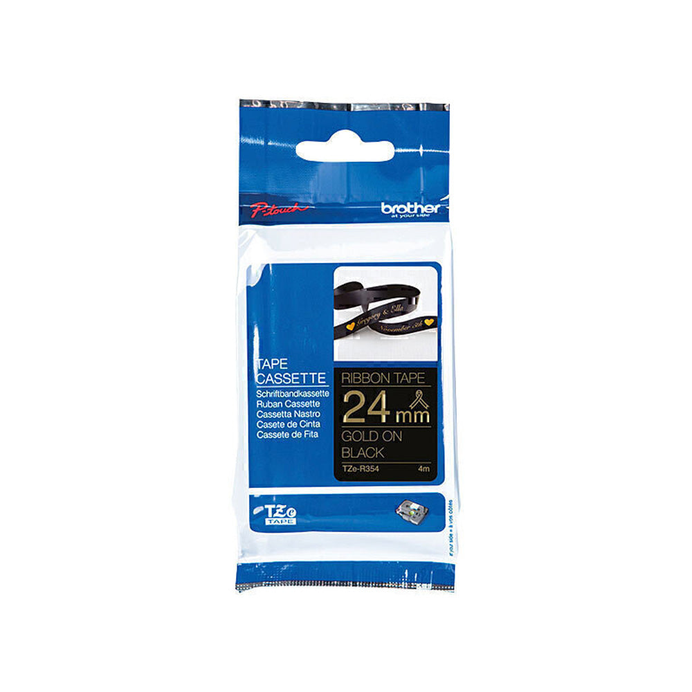 Frère Gold sur ruban de ruban noir 24 mm