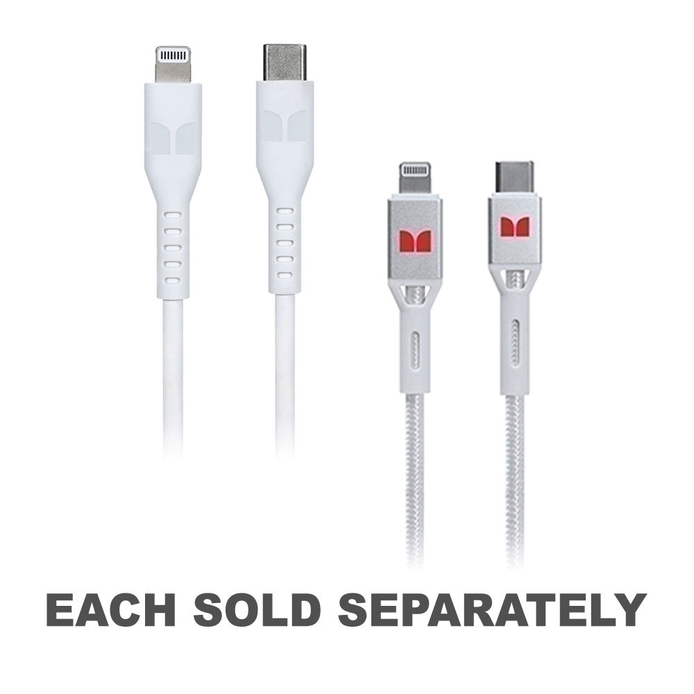 Monster Lightning vers USB-C Cable 2M (blanc)