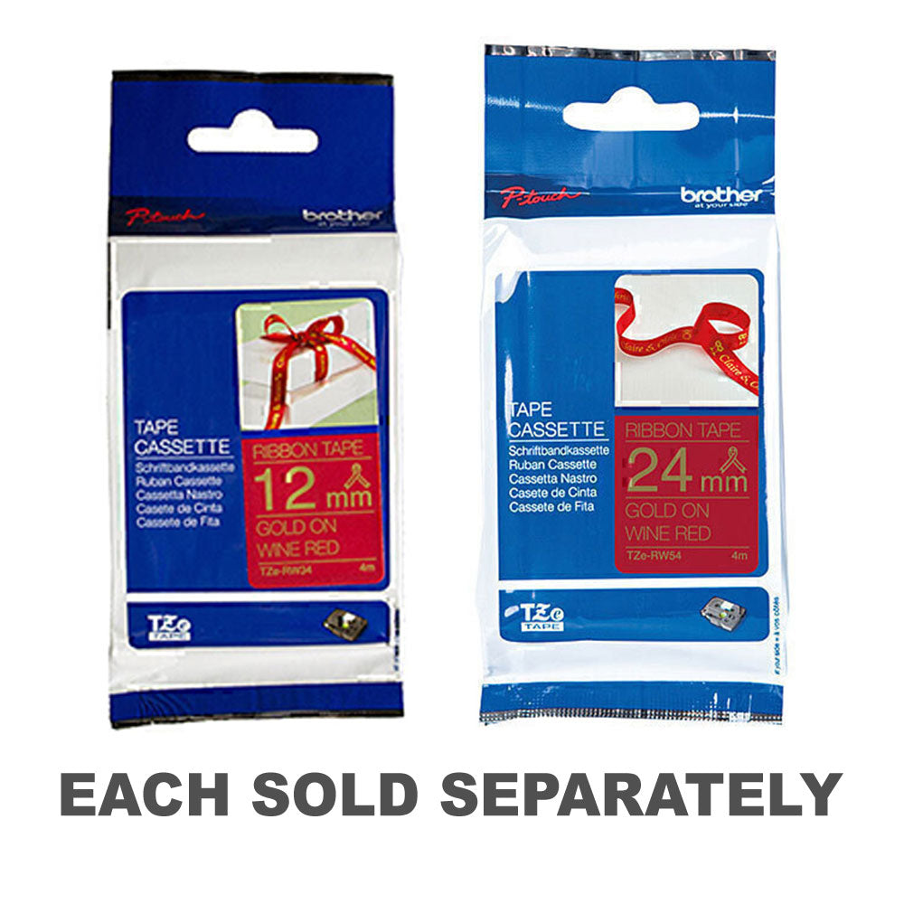 Brother Gold on Wine Red Ribbon Ruban