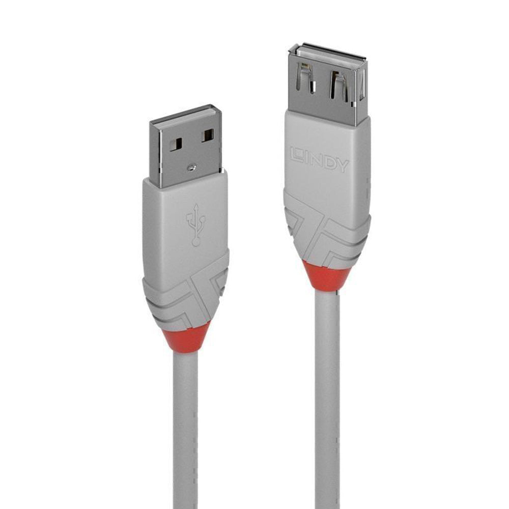 Lindy USB-A 2.0 Extension Cable Anthra Line 2M (Gray)