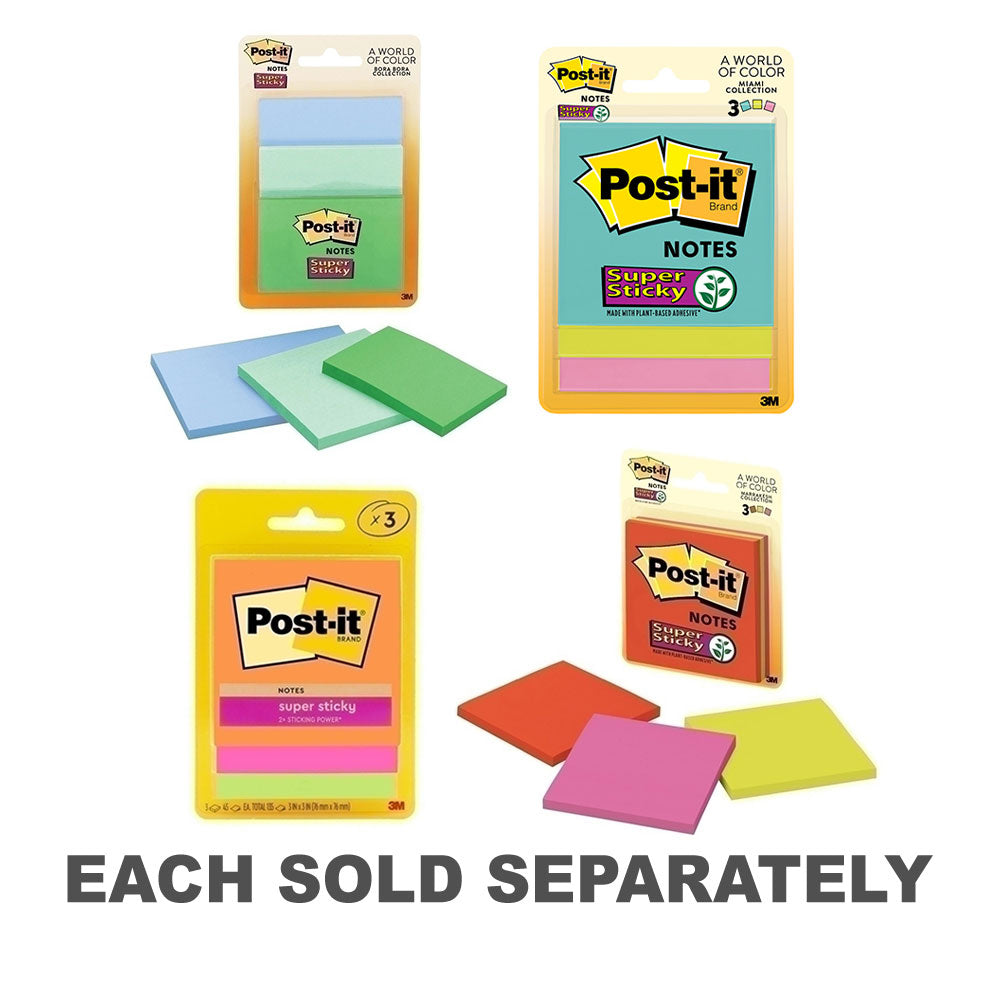 Notes post-it super collantes (3x3in)