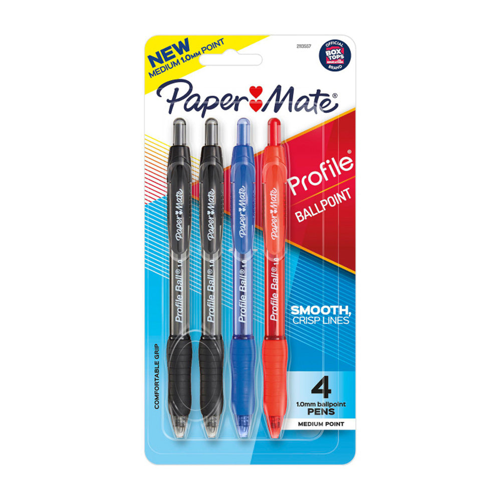 Profil de papier de papier Rettracable Ballpen 1,0 mm (boîte de 6)