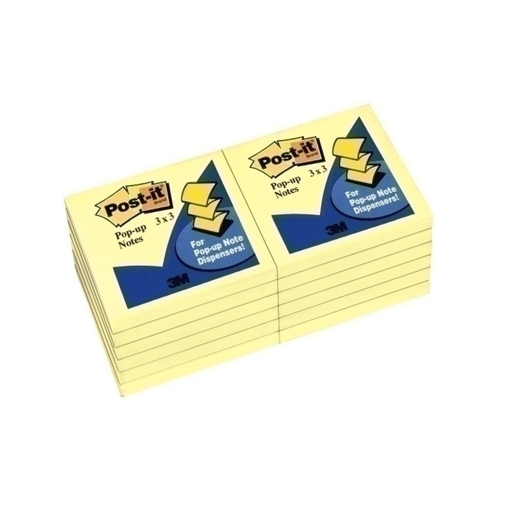 Notes pop-up post-it CANARY Yellow 12pk (76x76 mm)