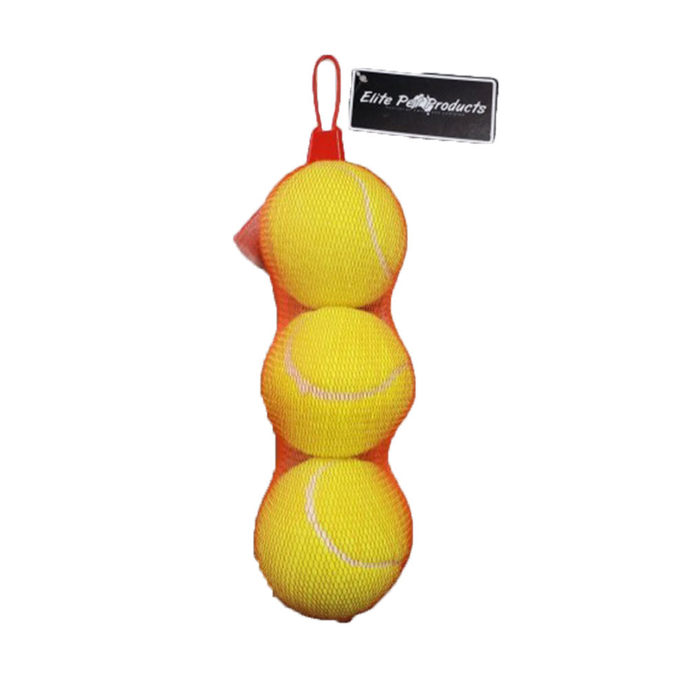 Sponge Tennis Dog Toy Balls 3pcs 62 mm