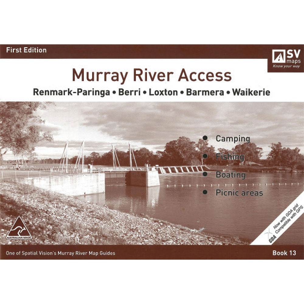 Murray River Access # 13 Renmark-Paringa à Waikerie Map