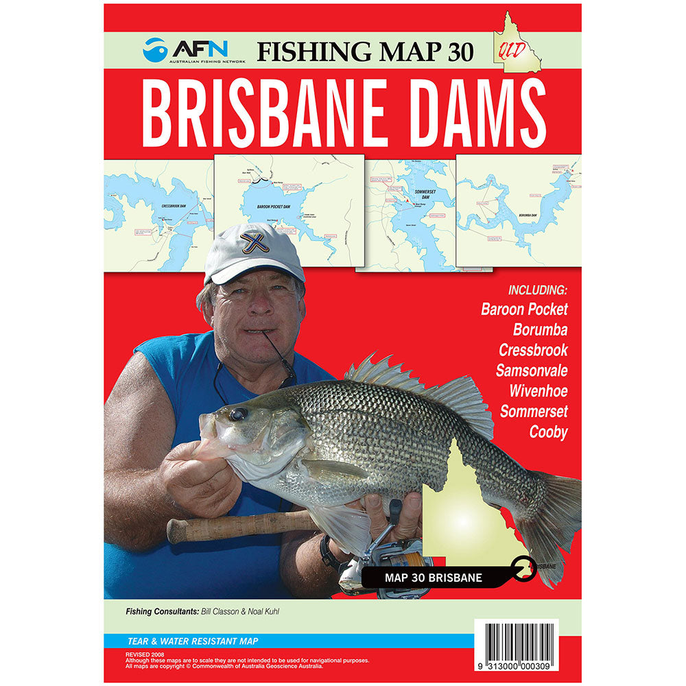 Carte des barrages de Brisbane