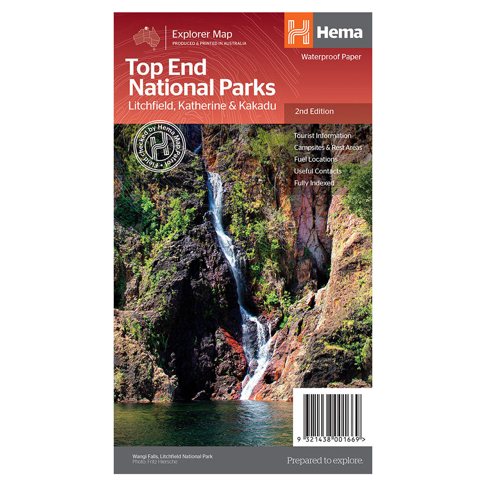 Carte des parcs nationaux HEMA Top End
