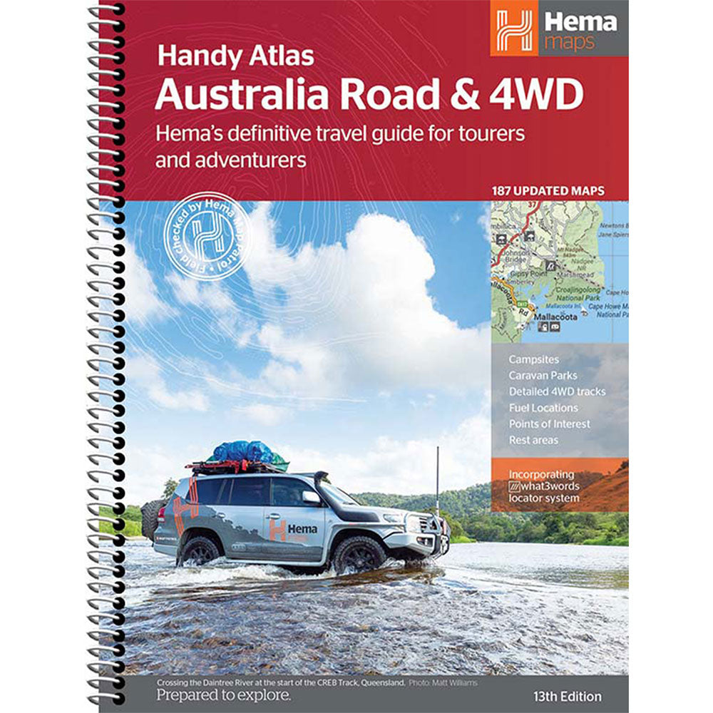 HEMA Australian Handy Road et 4WD Atlas (Spiral Bound)