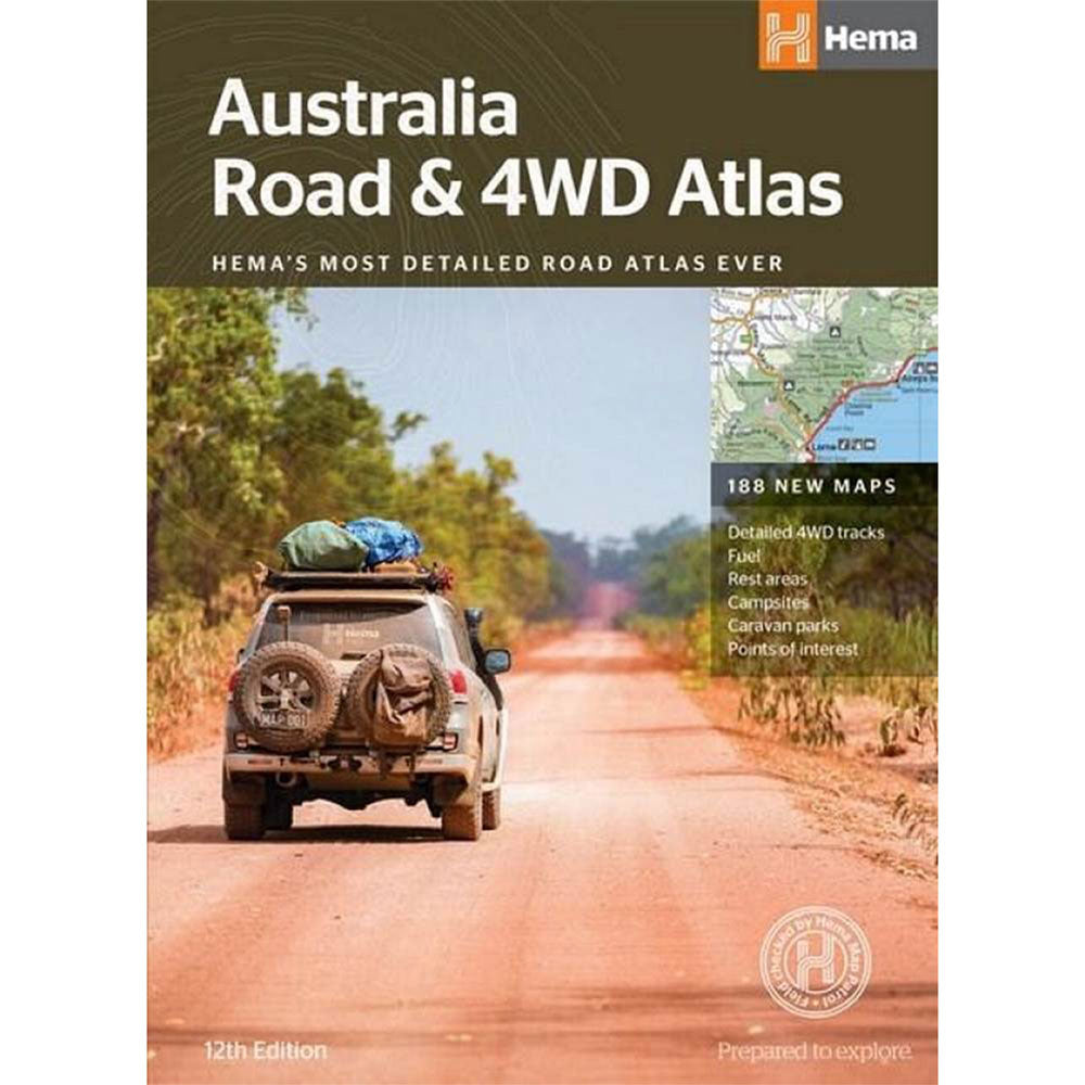 Hema Australia Road et 4WD Atlas (Perfect Bound)