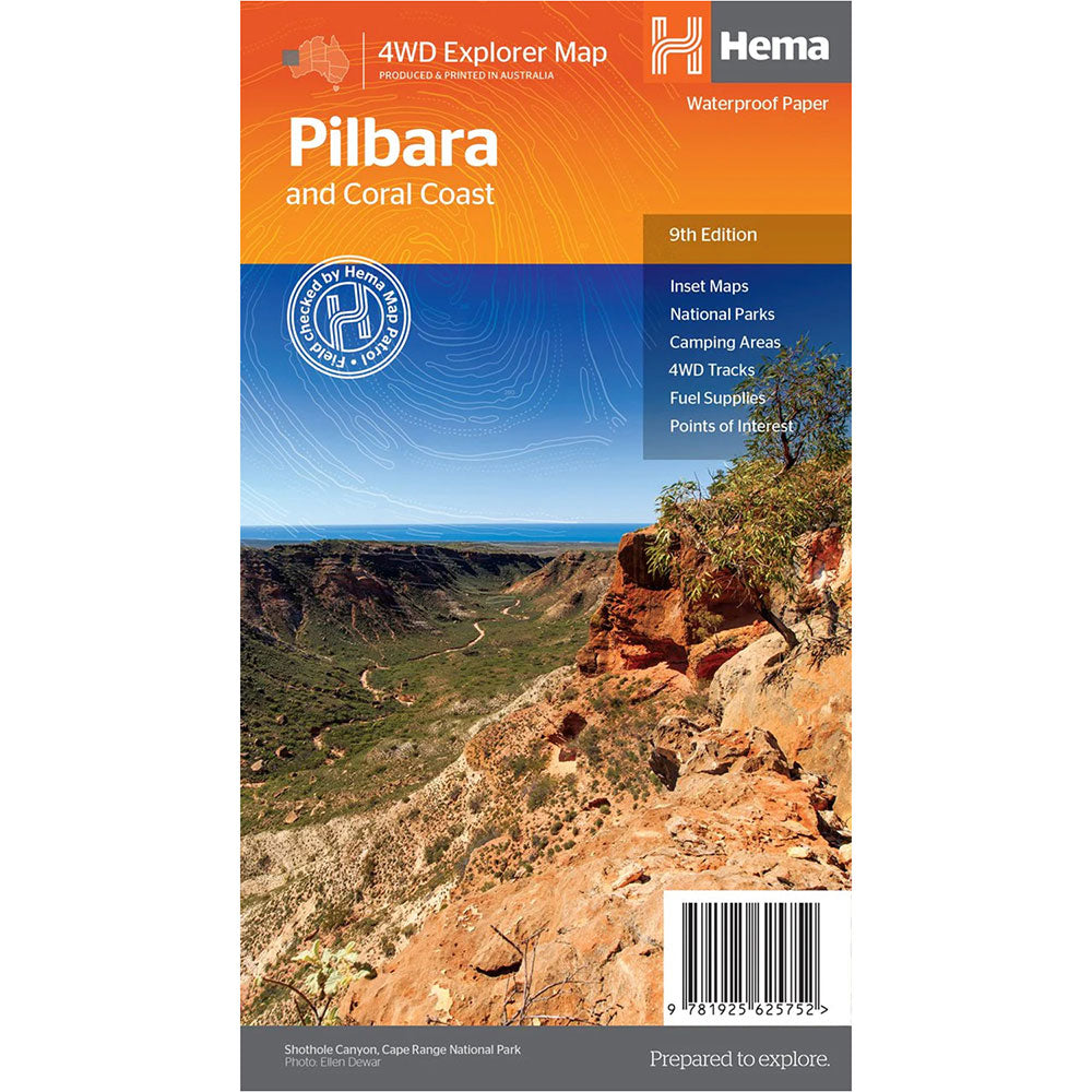 HEMA REGIERAL IMPHERPORPHER PILBARA et Coral Coast Map