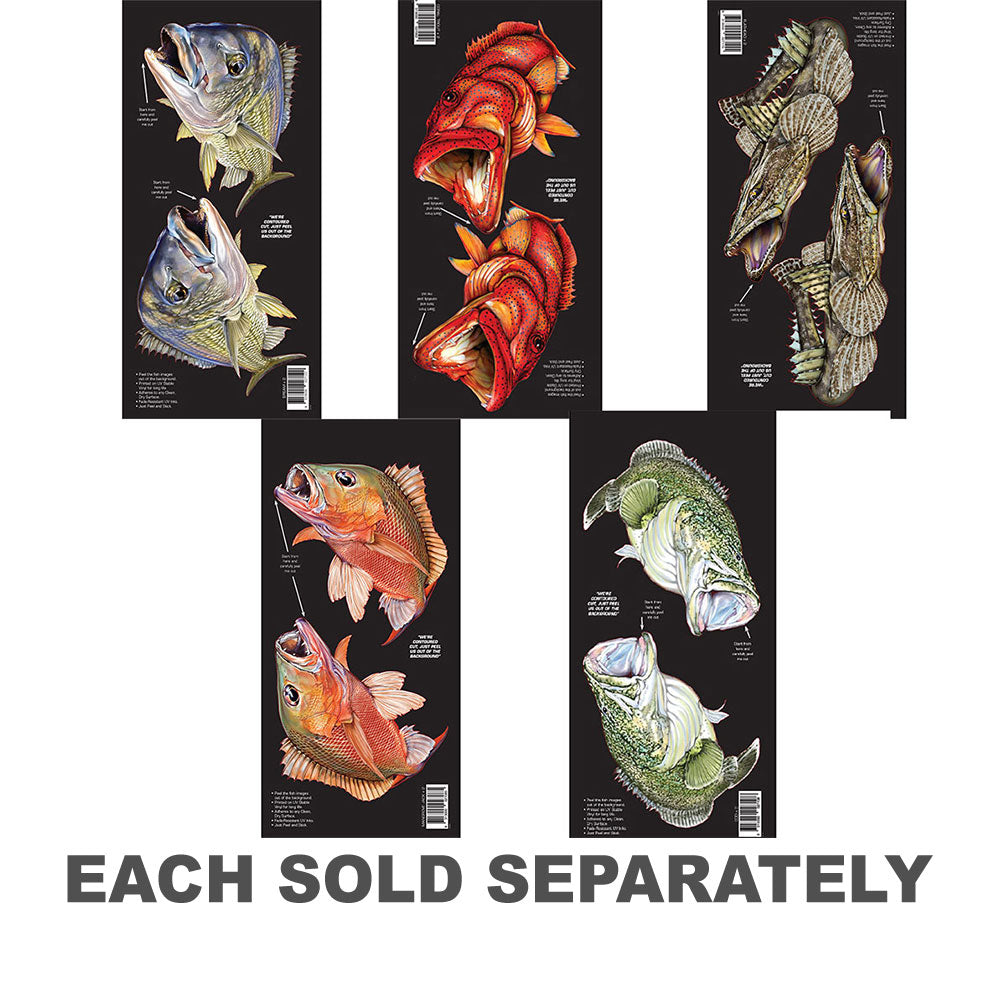 Sticka de poisson à double bateau de style rétro (petit)