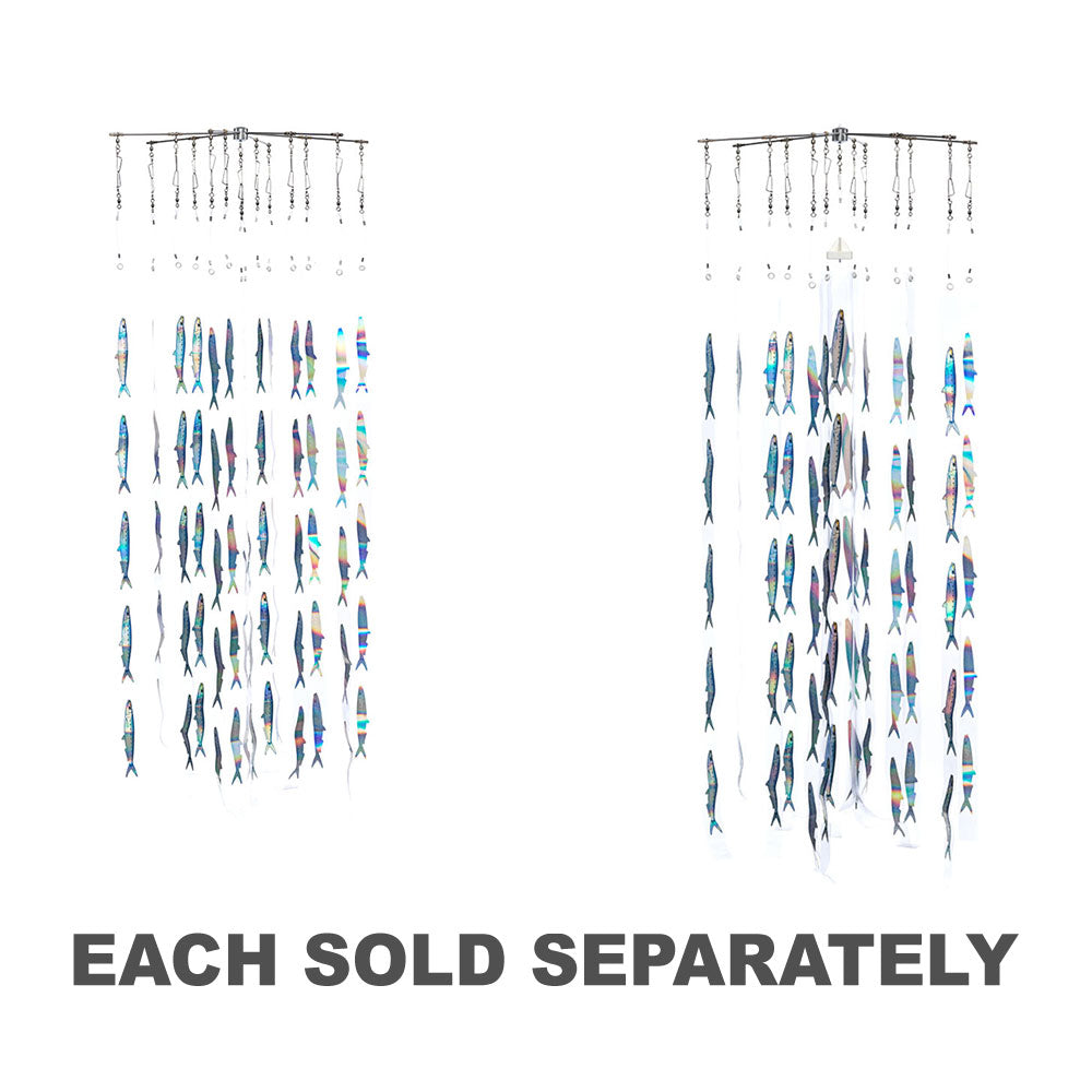 6 bras de dragage pliable avec des bandes de poisson 24 "