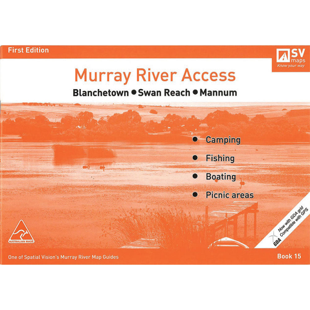 Murray River Access # 15 Blanchetown à Mannum Map