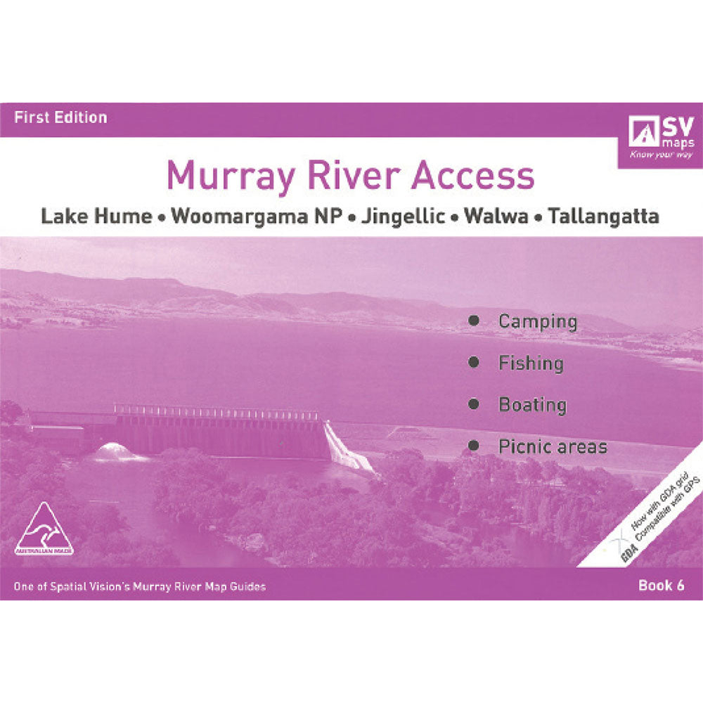 Murray River Access # 6 Lake Hume à Tallangatta Map