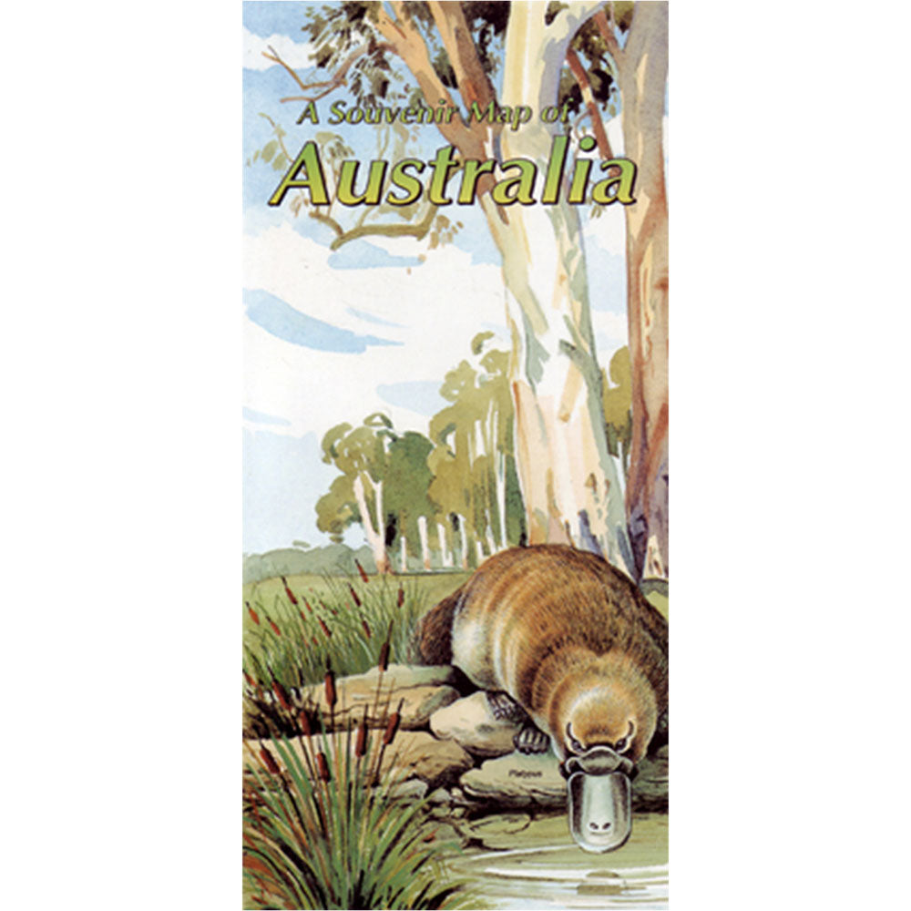 Une carte souvenir de l'Australie