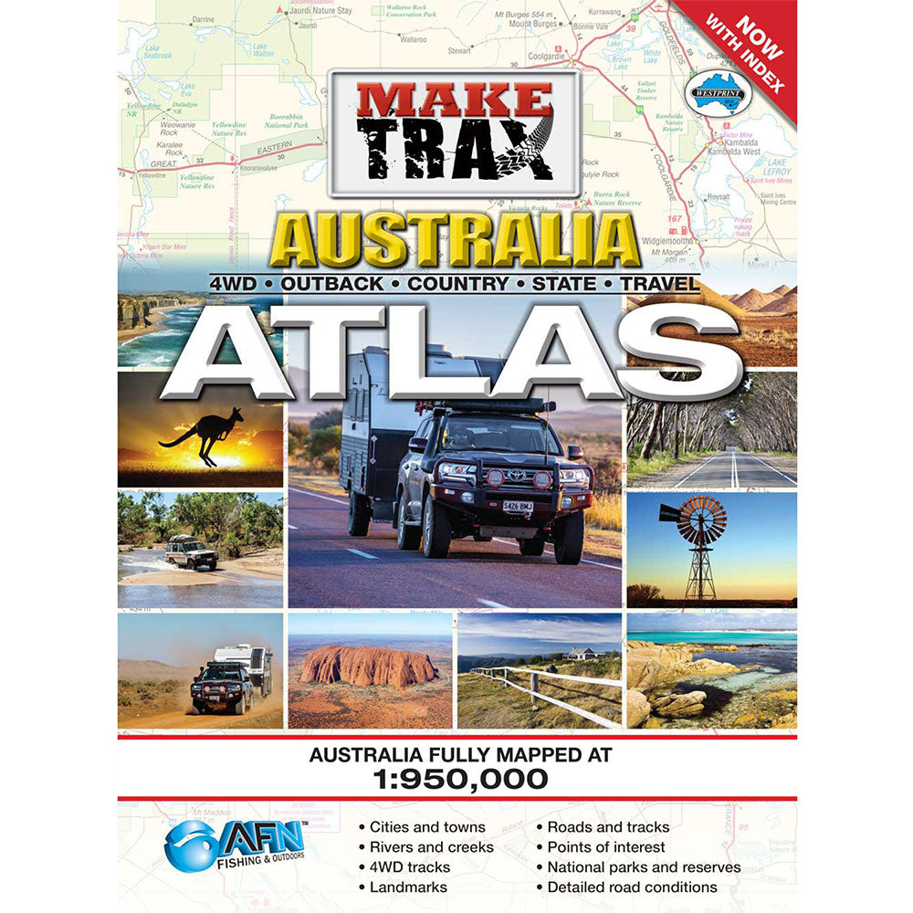 Faites de Trax Australia Maxi Atlas avec Index (Spiral Hardcover)