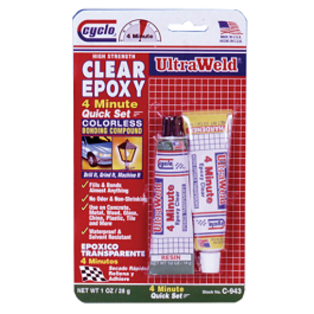 Cyclo Ultraweld Clear Epoxy 4 minutes Set 14G