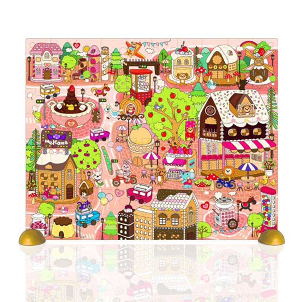 Pinto Plastic Candy Village Puzzle 80pcs