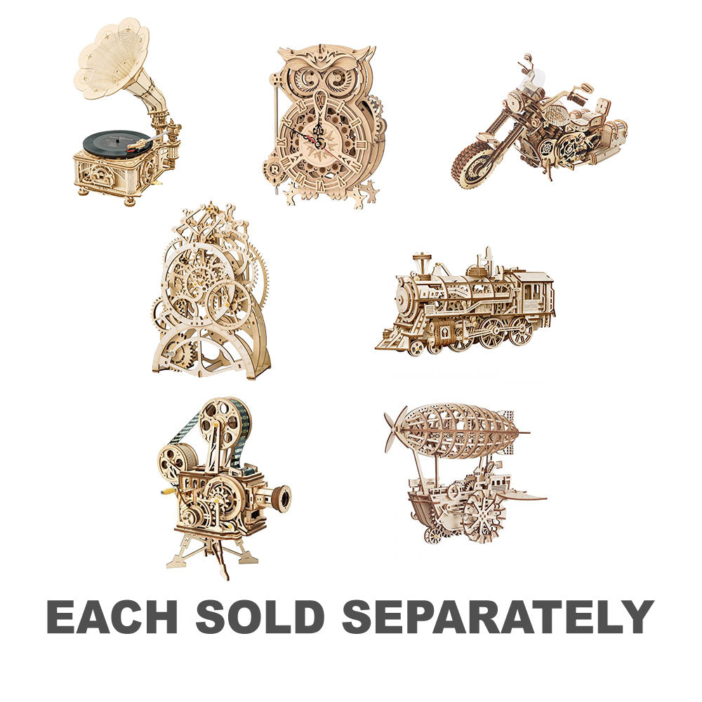 RoboTime Mechanical Gears 3D Puzzle en bois