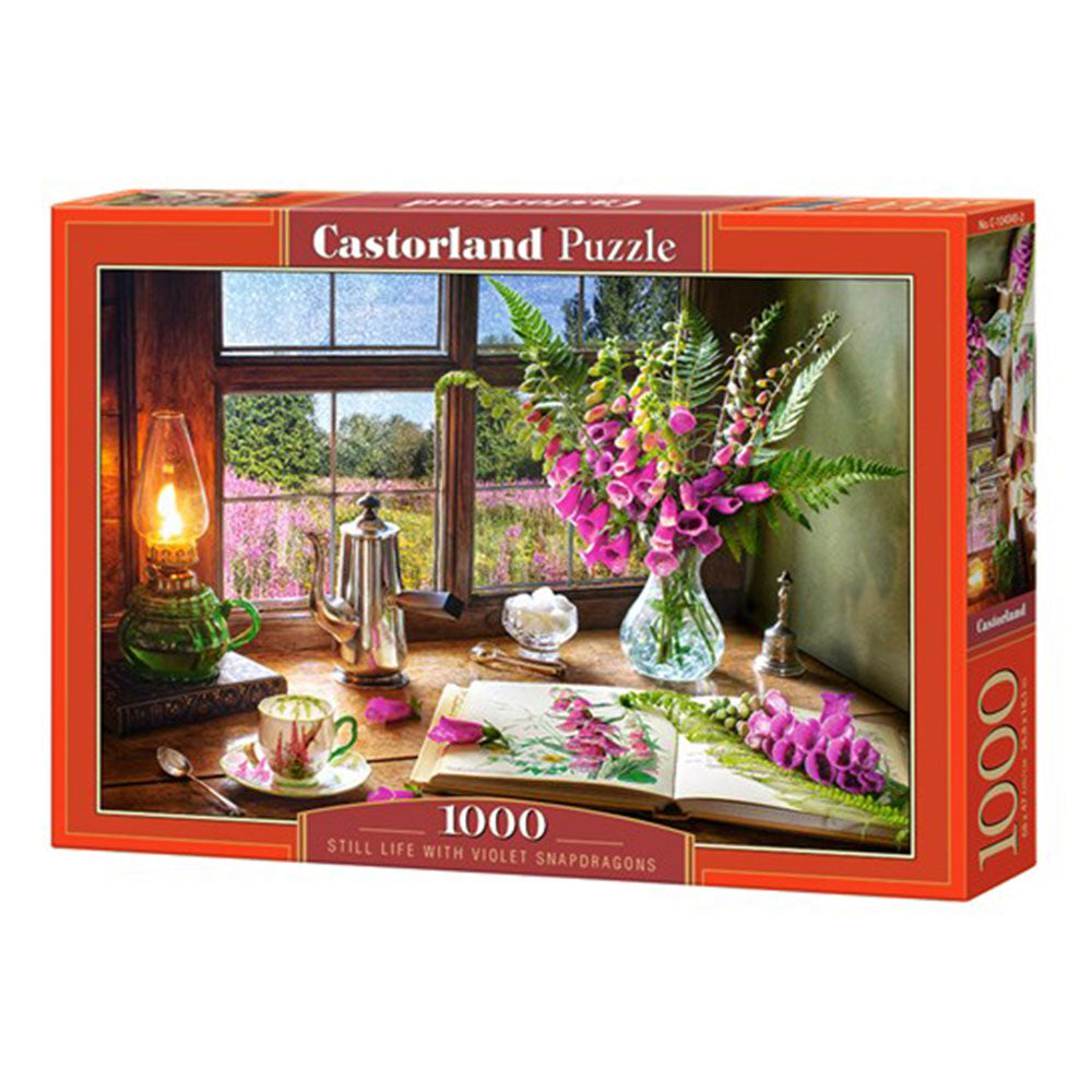 Castorland Nature morte avec du puzzle de Snapdragons violet 1000pcs