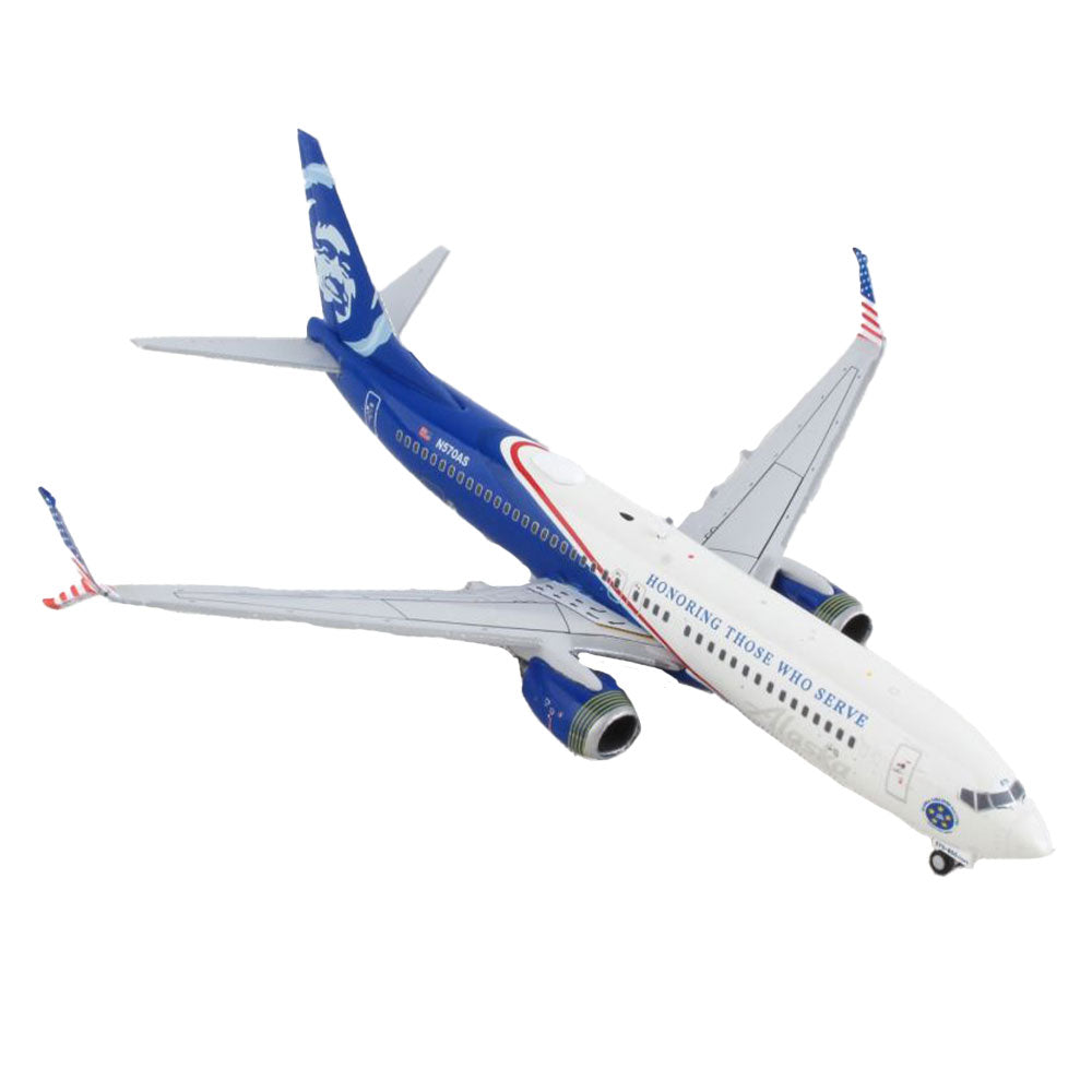 Alaska Airlines AB737-800 Honorer ceux qui servent le modèle