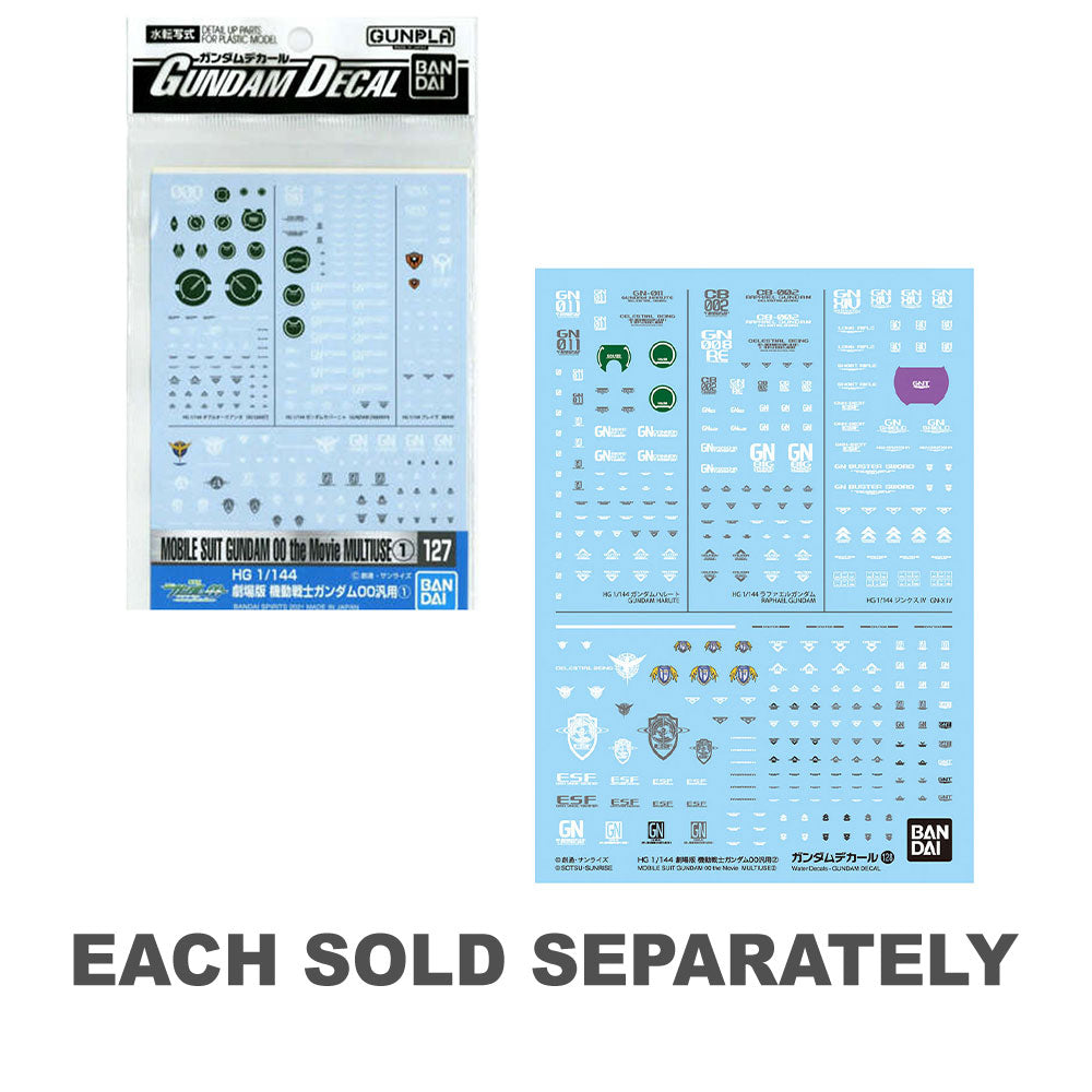Gundam Mobile Suit Gundam 00 le film Multiuse Decal