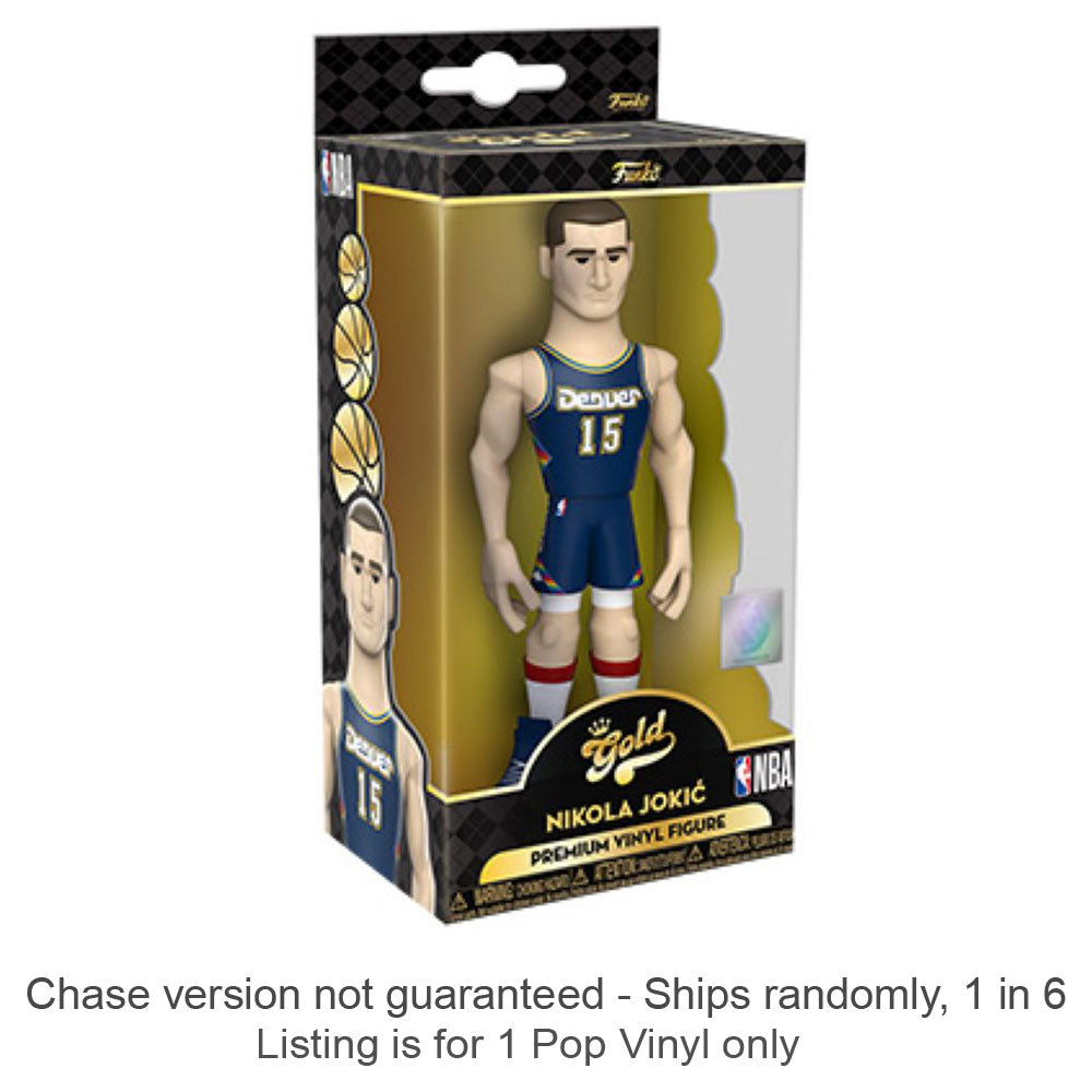 NBA Nikola Jokic Away Uni 5 "Vinyl Gold Chase Ships 1 sur 6