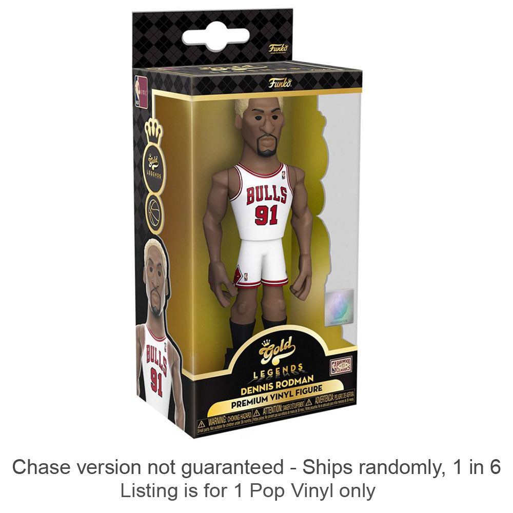 NBA Legends: Dennis Rodman 5 "Vinyl Gold Chase Ships 1 sur 6