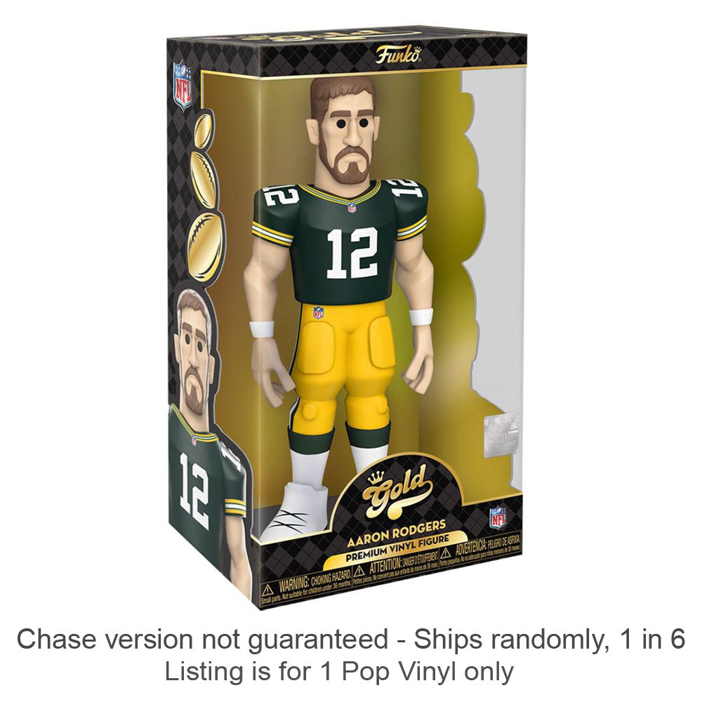 NFL: Packers Aaron Rodgers 12 "Vinyl Gold Chase Ships 1 sur 6