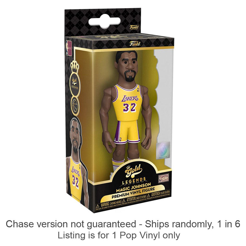 NBA Legends: Magic Johnson 5 "Vinyl Gold Chase Ships 1 sur 6