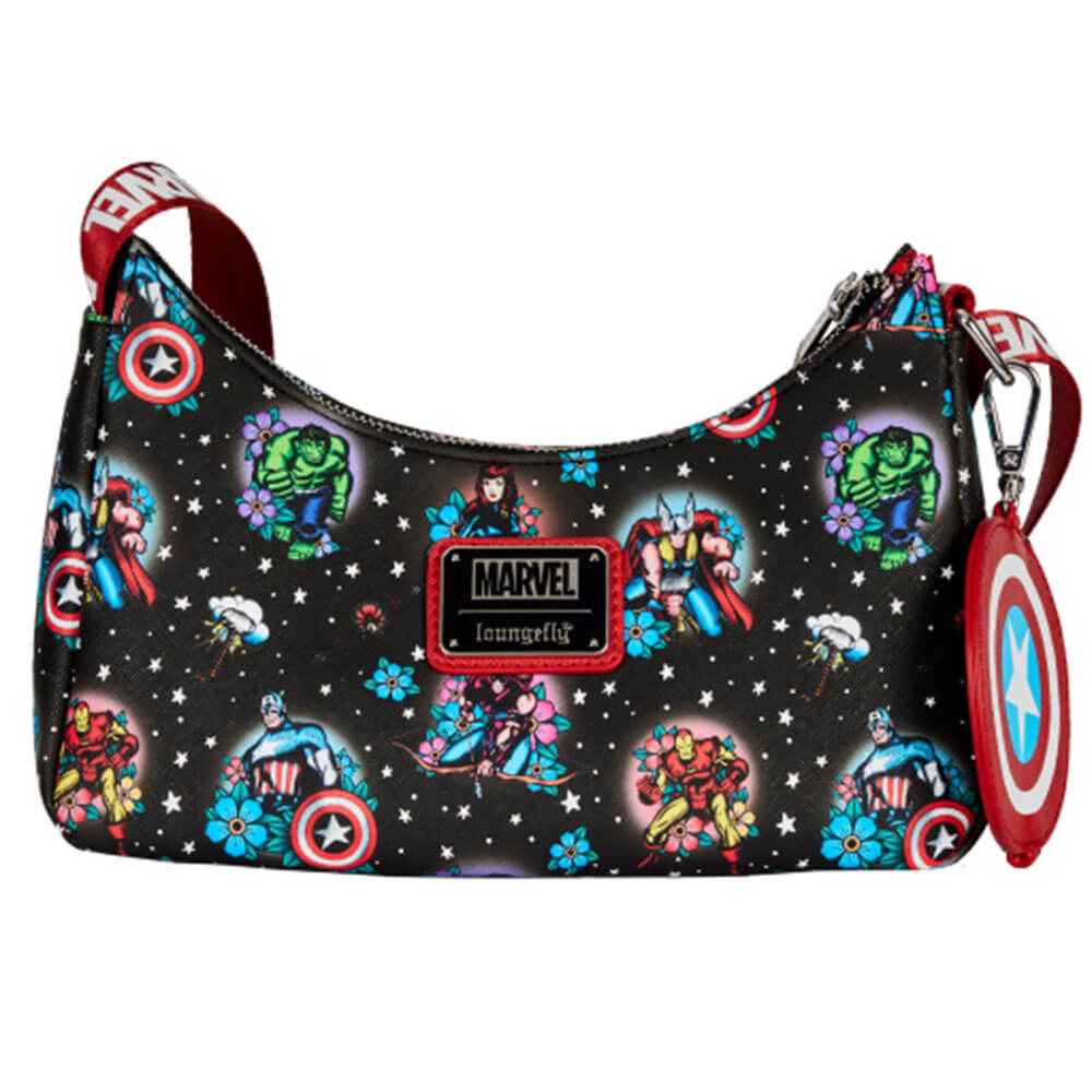 Marvel Comics Avengers Floral Tattoo Sac